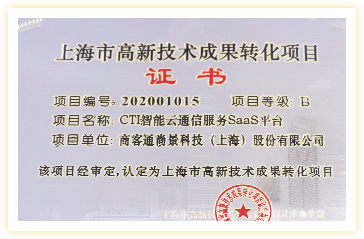 上海市高新技术成果转化项目